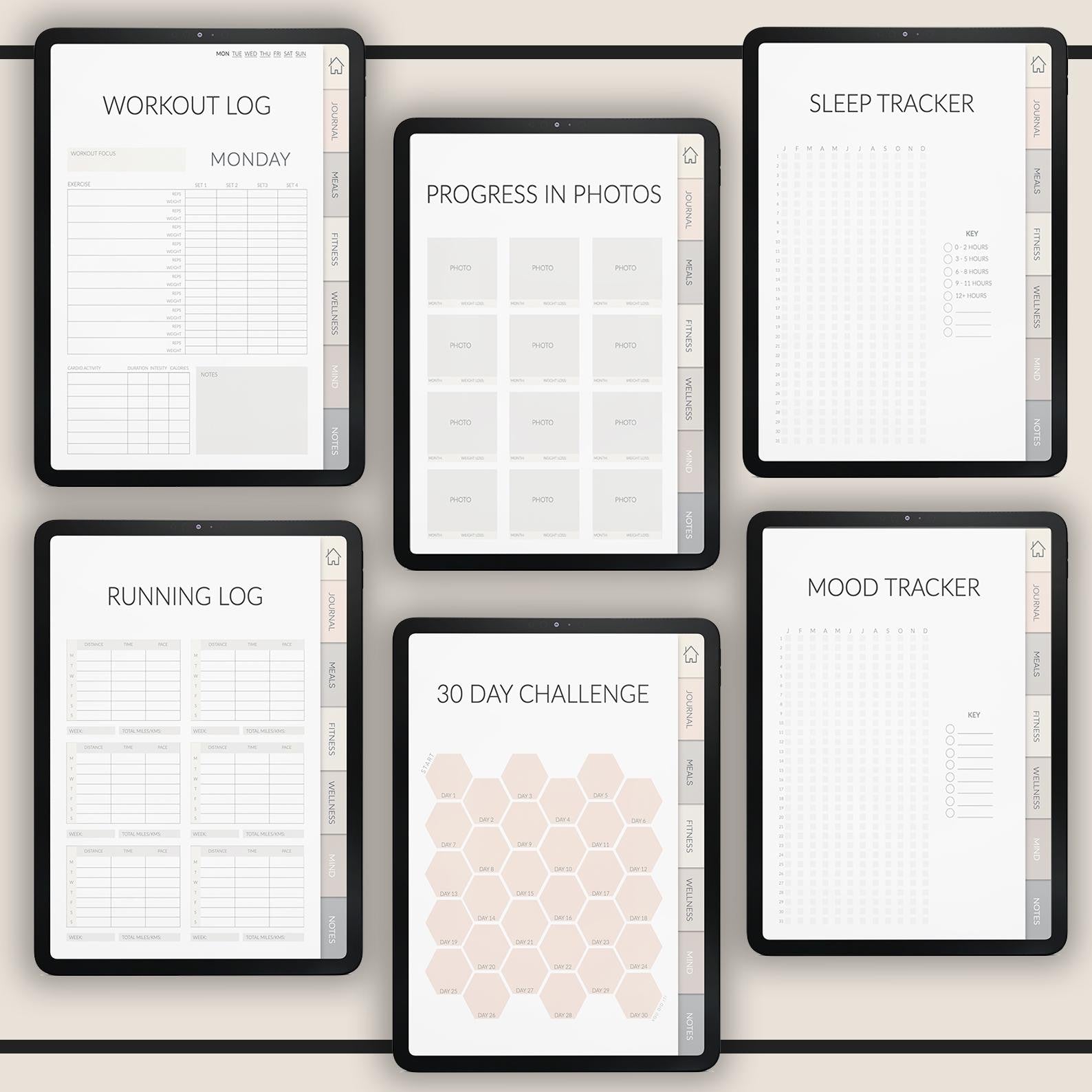 Self-Care Planner: Wellness Journal with 500+ Stickers (GoodNotes Compatible)