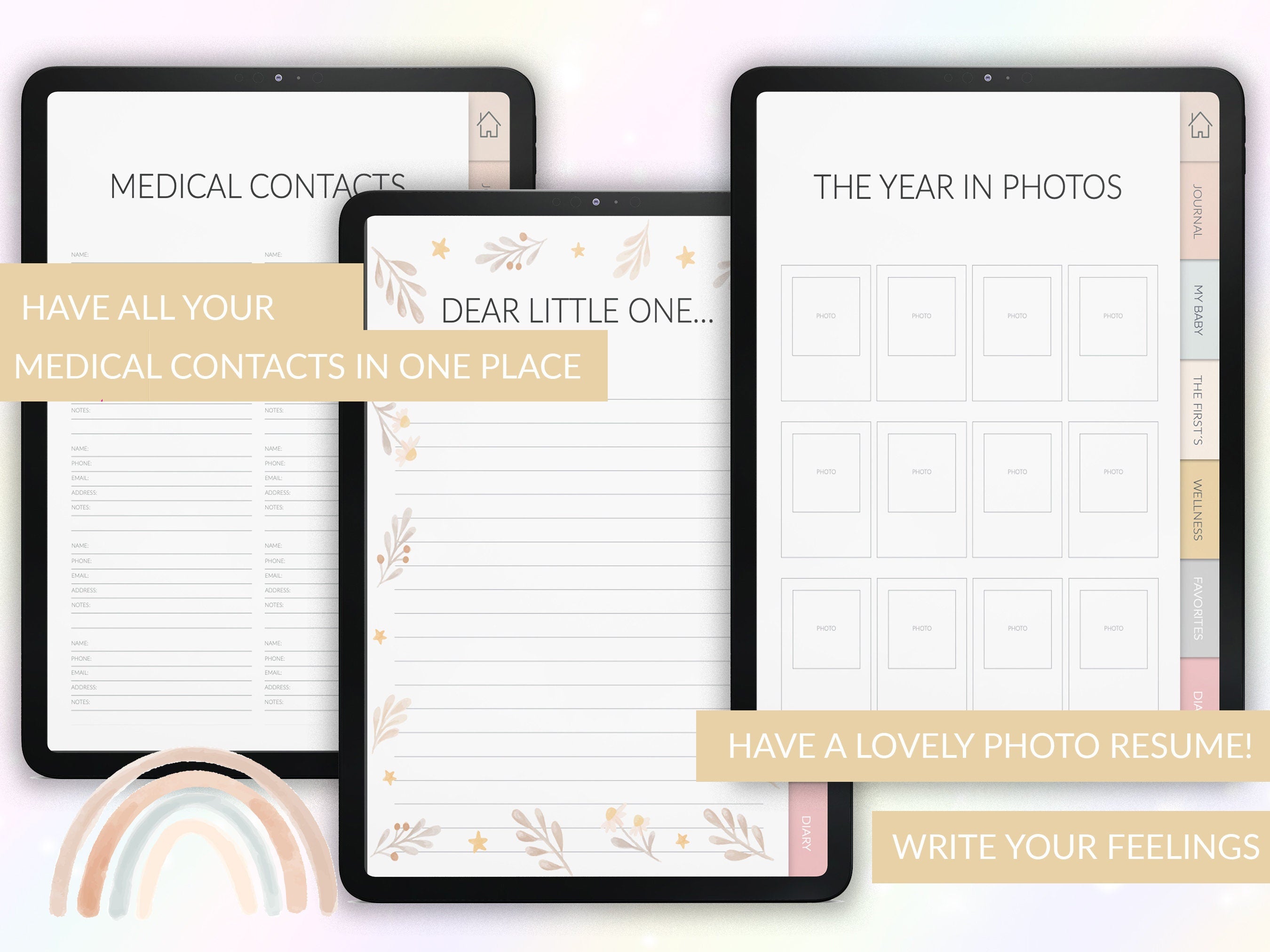 Baby's First Year Journal: Milestones & Memories