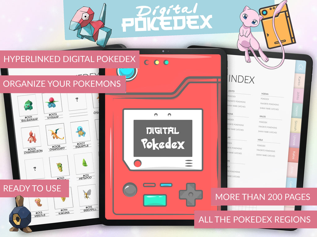 Pokedex Journal | Organize & Track Your Experience | Planner