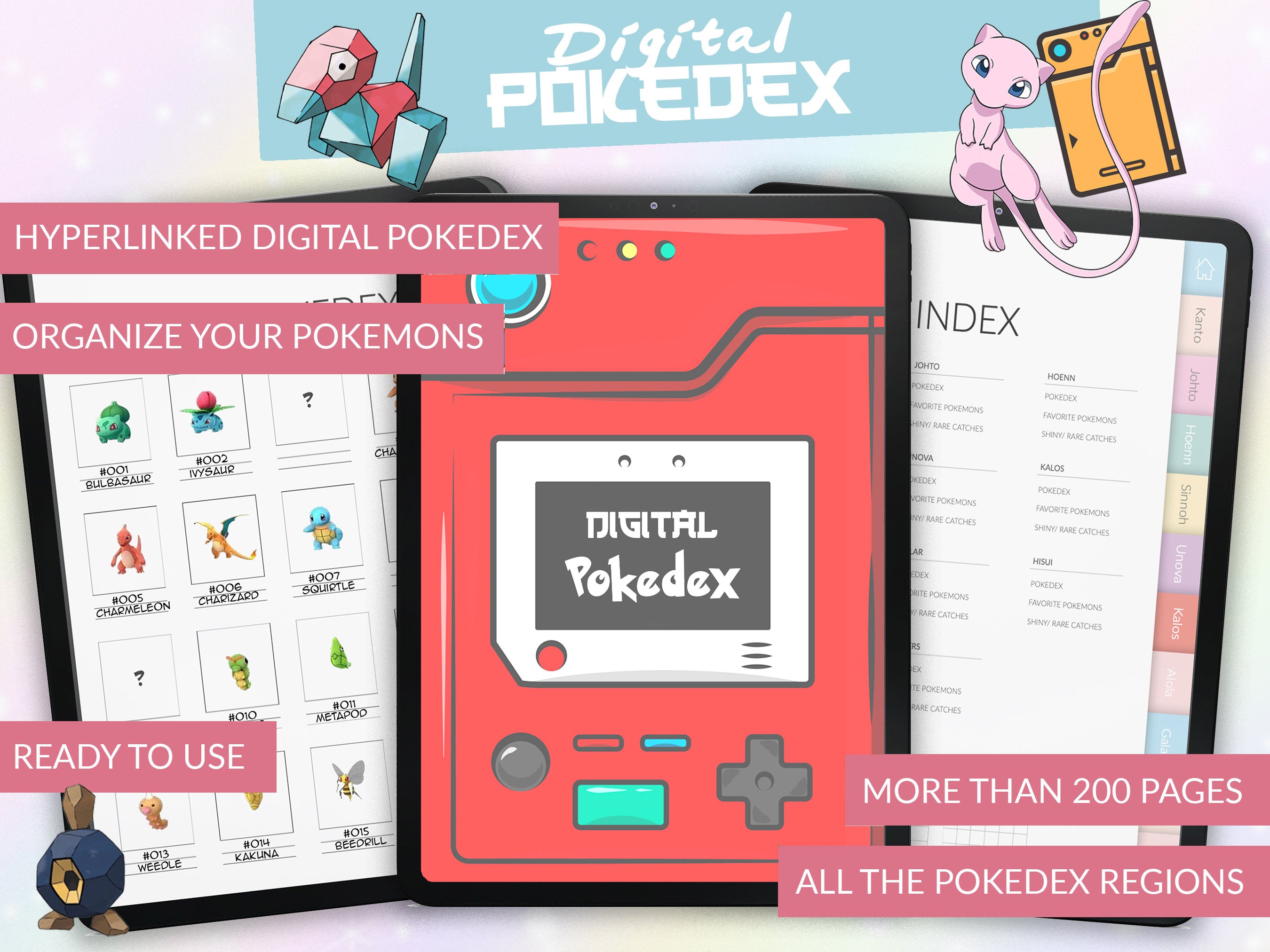 Pokedex Journal | Organize & Track Your Experience | Planner