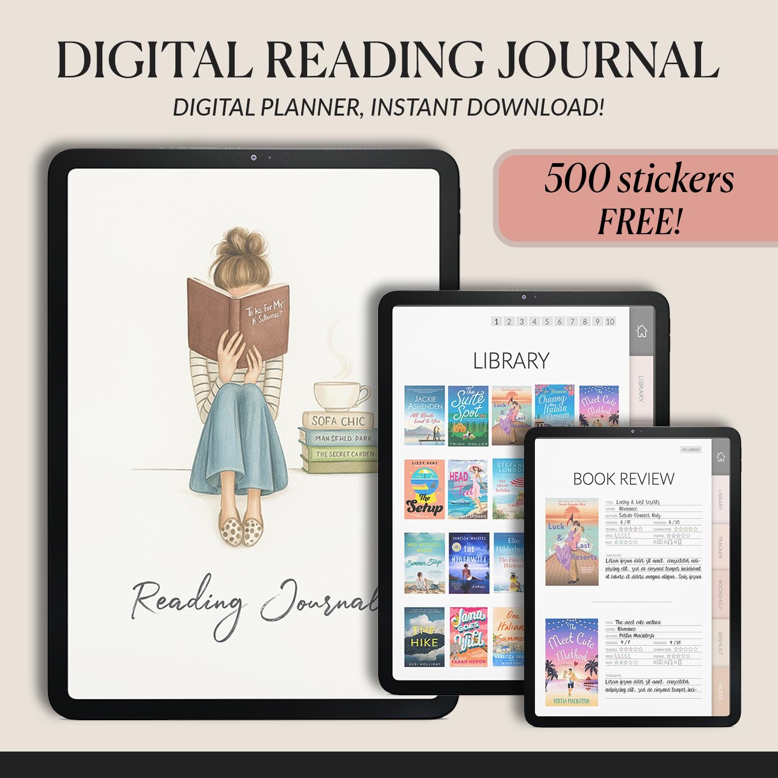 Minimalist Reading Journal: Book Tracker, TBR Log