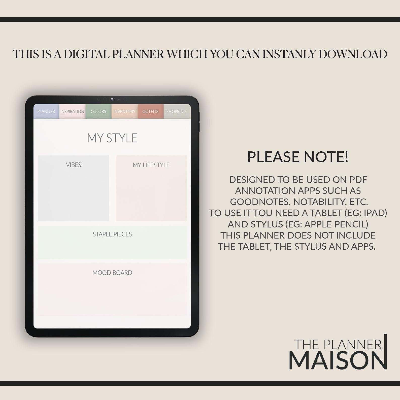 Wardrobe Planner | Outfit Organizer | with 500+ Stickers