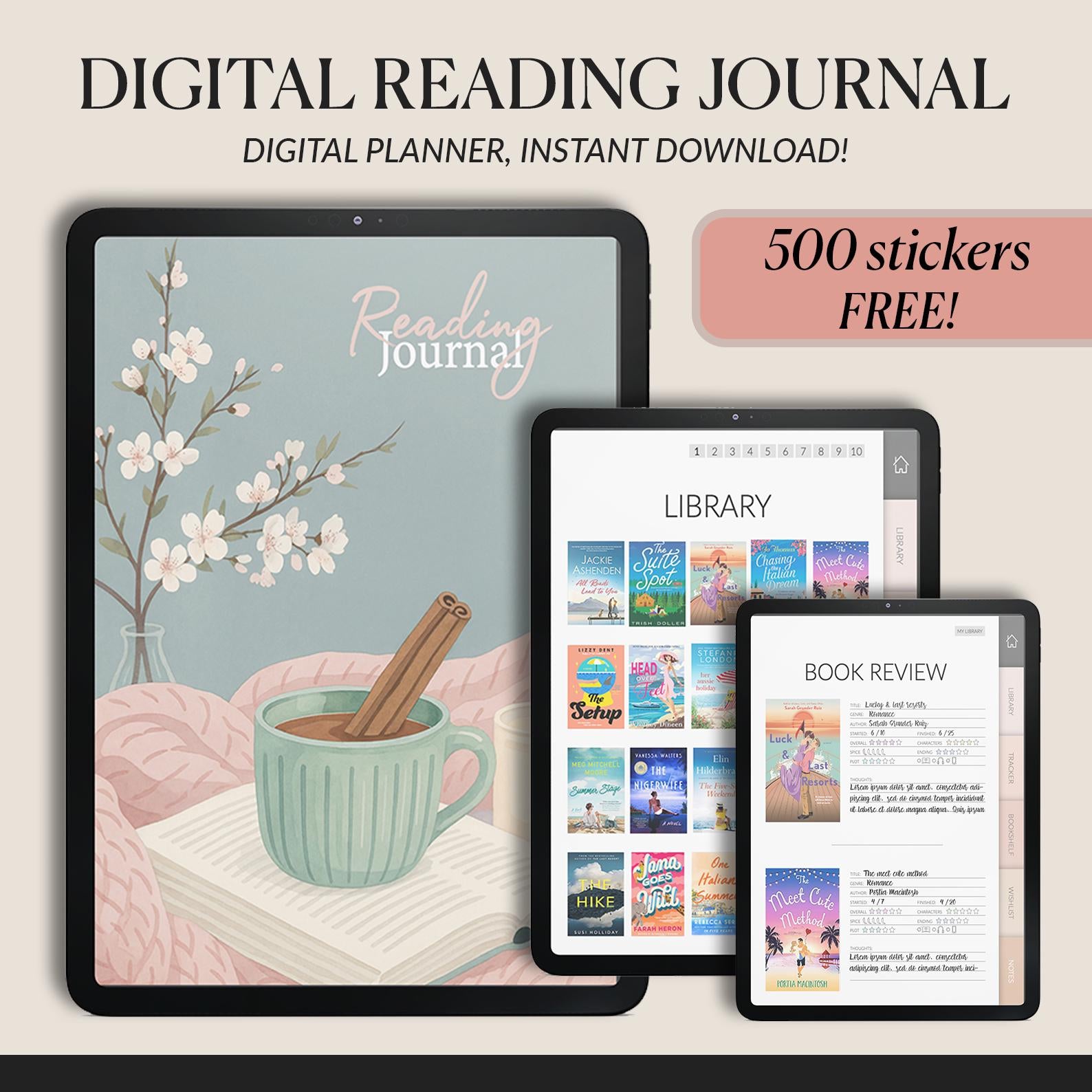 Minimalist Reading Journal: Book Tracker, TBR Log