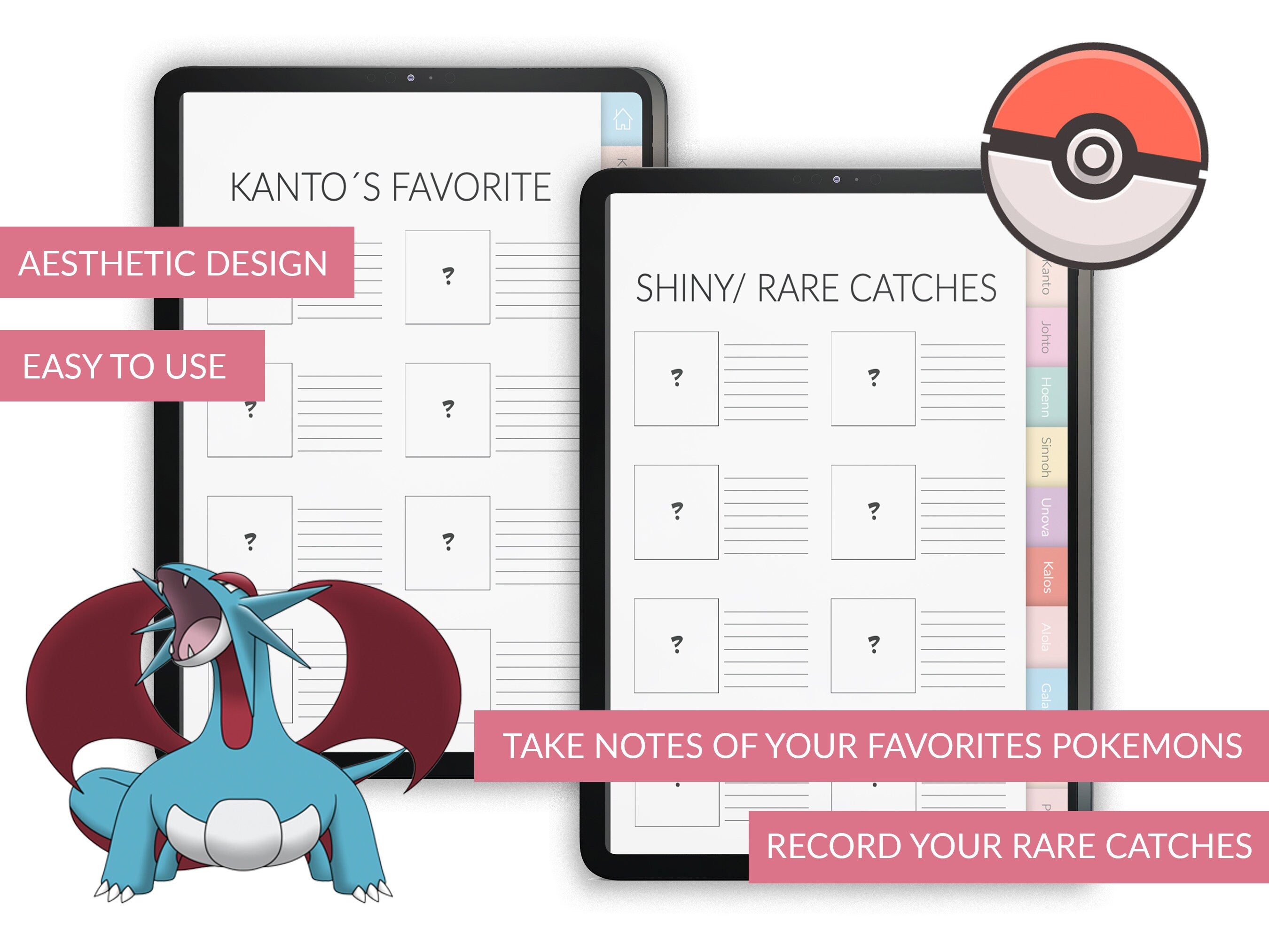 Digital Pokedex: Tracker & Organizer for GoodNotes, Notability