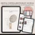 Coffee & Restaurant Journal: Foodie Review Tracker + 500 Stickers