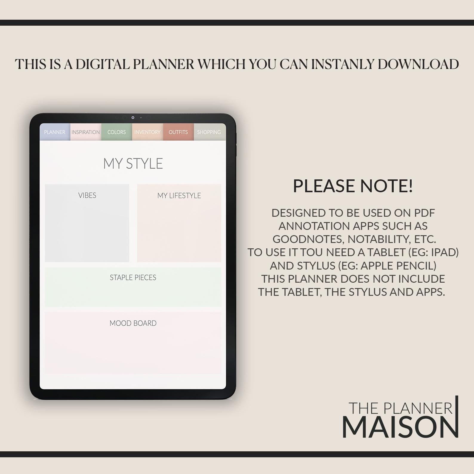 Wardrobe Planner | Outfit Organizer | with 500+ Stickers