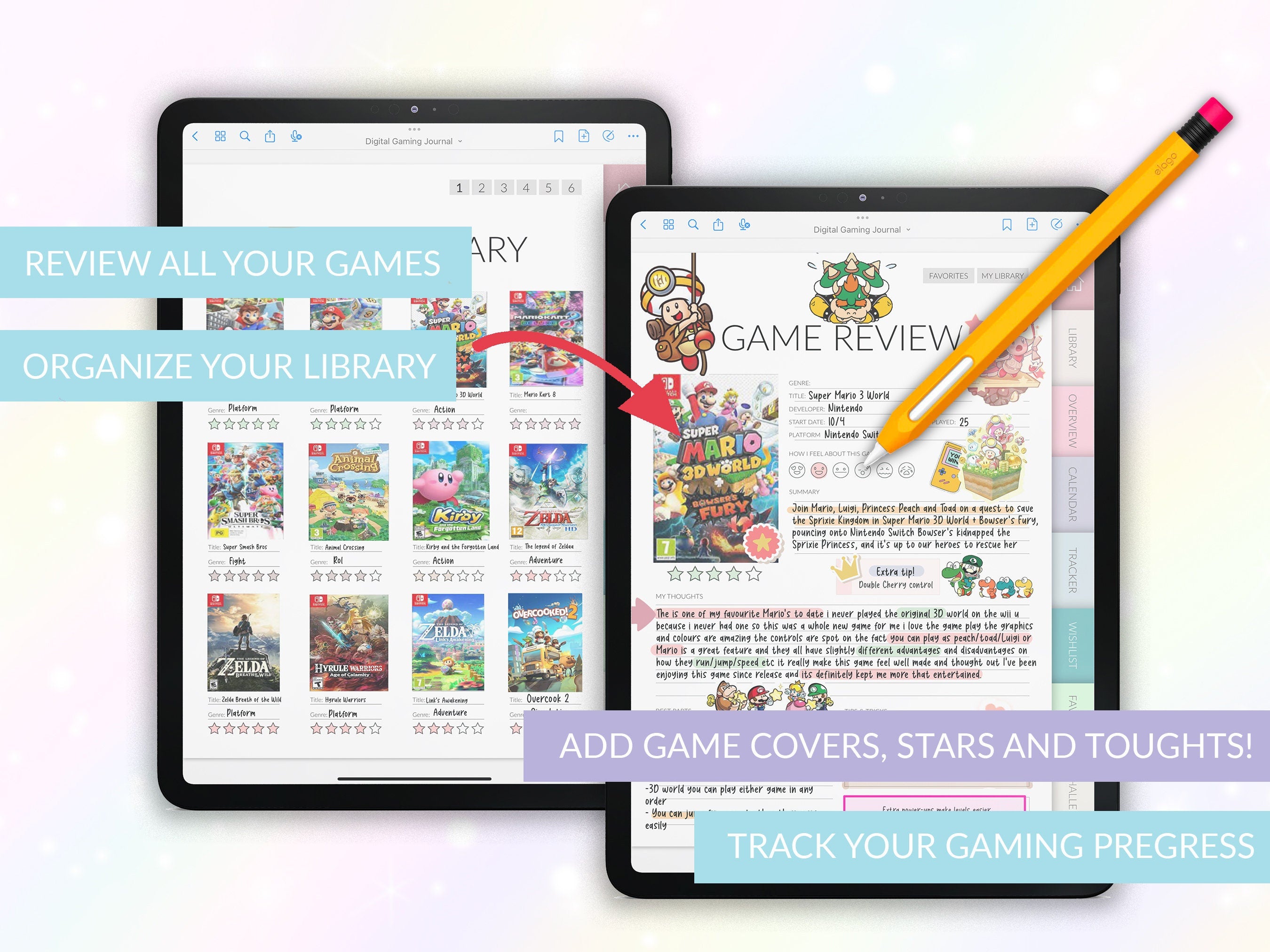 Manga & Anime Journal & Gaming Journal Bundle