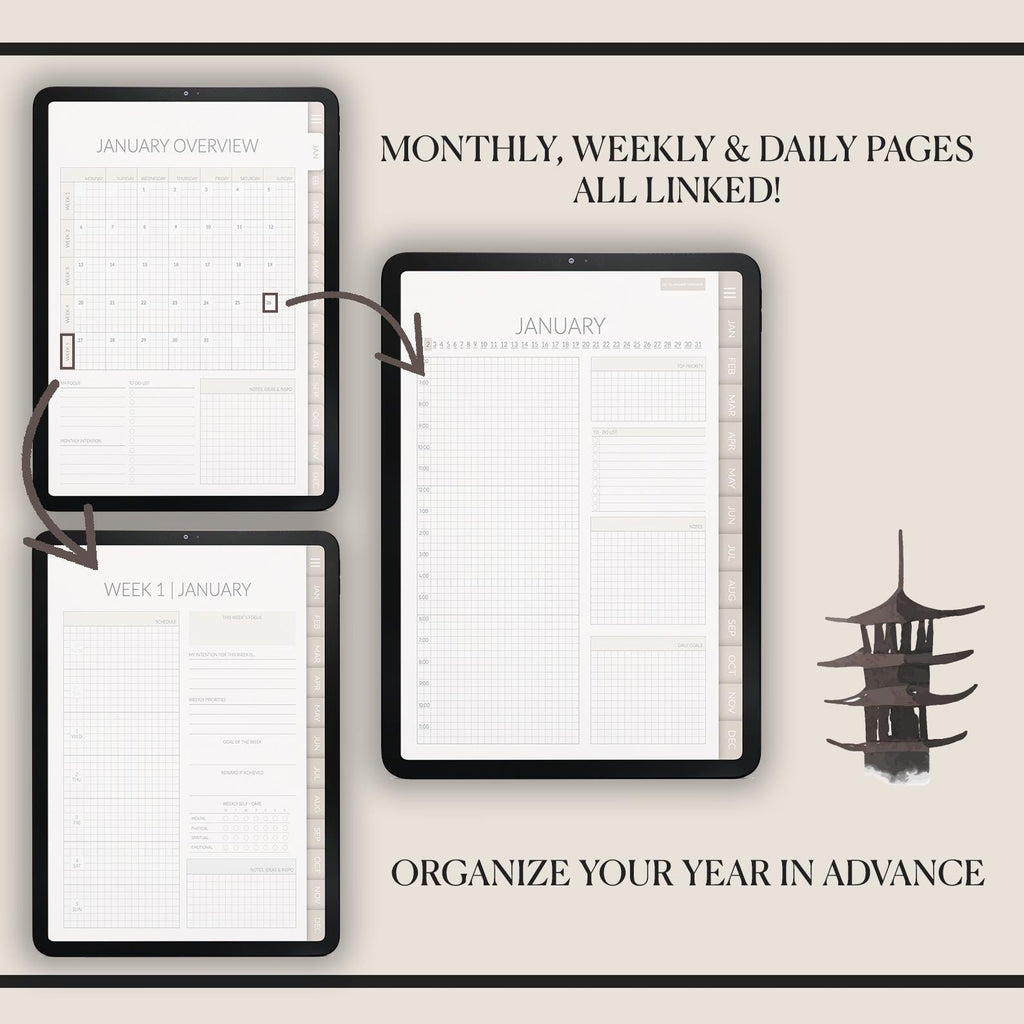 2026 Hobonichi Planner | Weekly, Daily, Monthly | iPad GoodNotes Notability