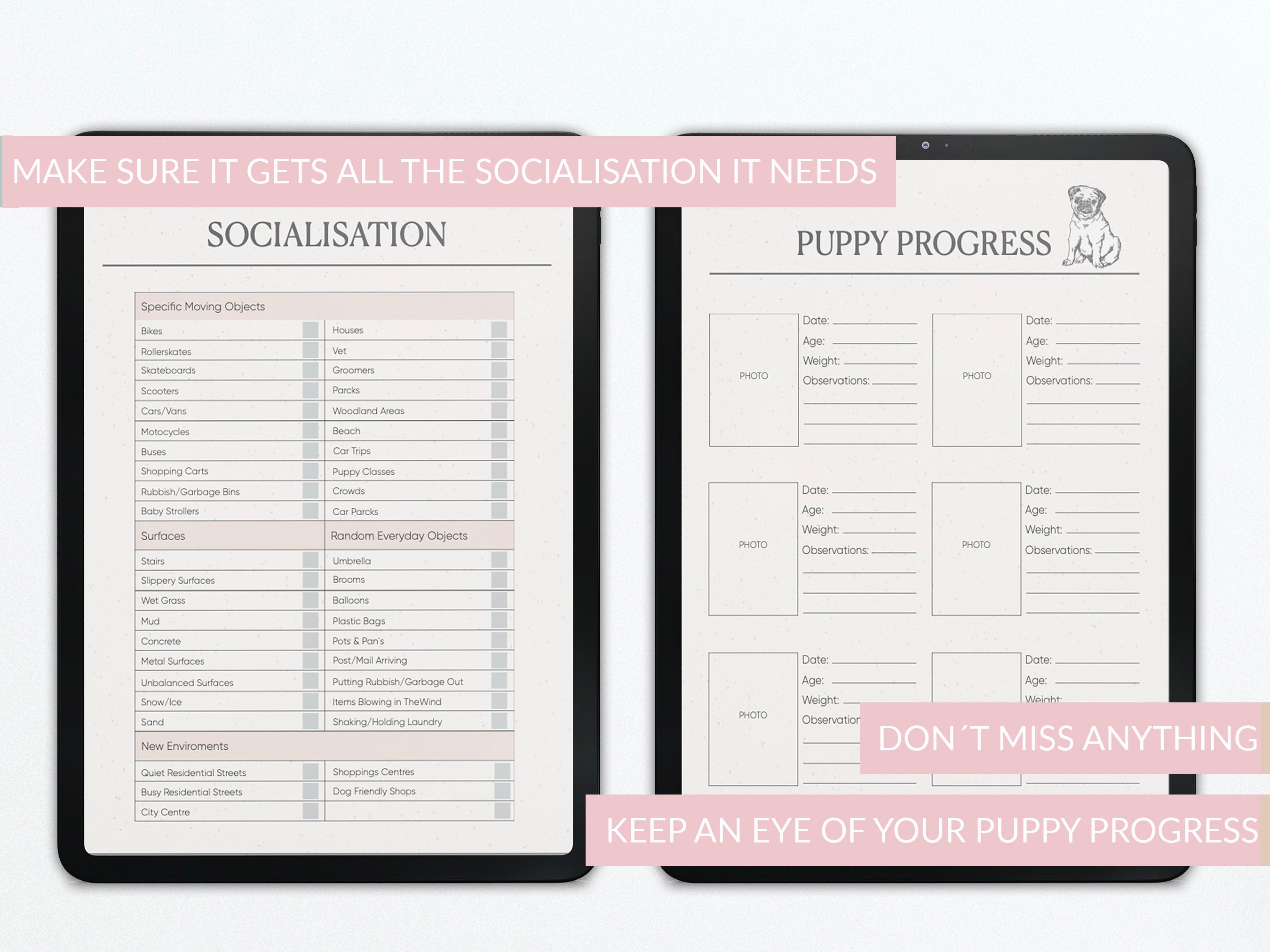 Dog Care Journal | Pet Health Planner | Pet Tracker