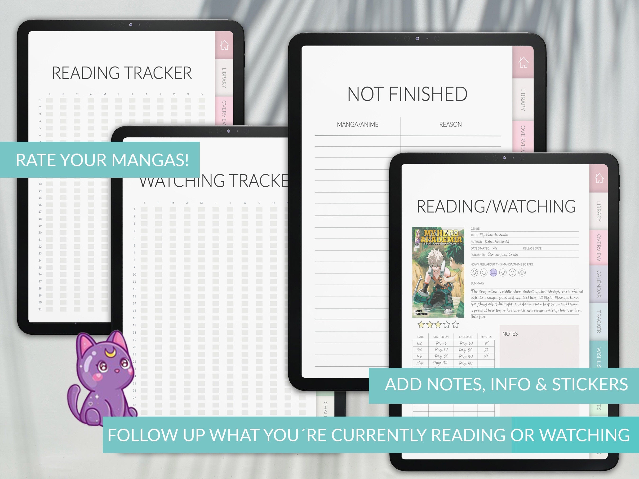 Manga & Anime Journal & Gaming Journal Bundle