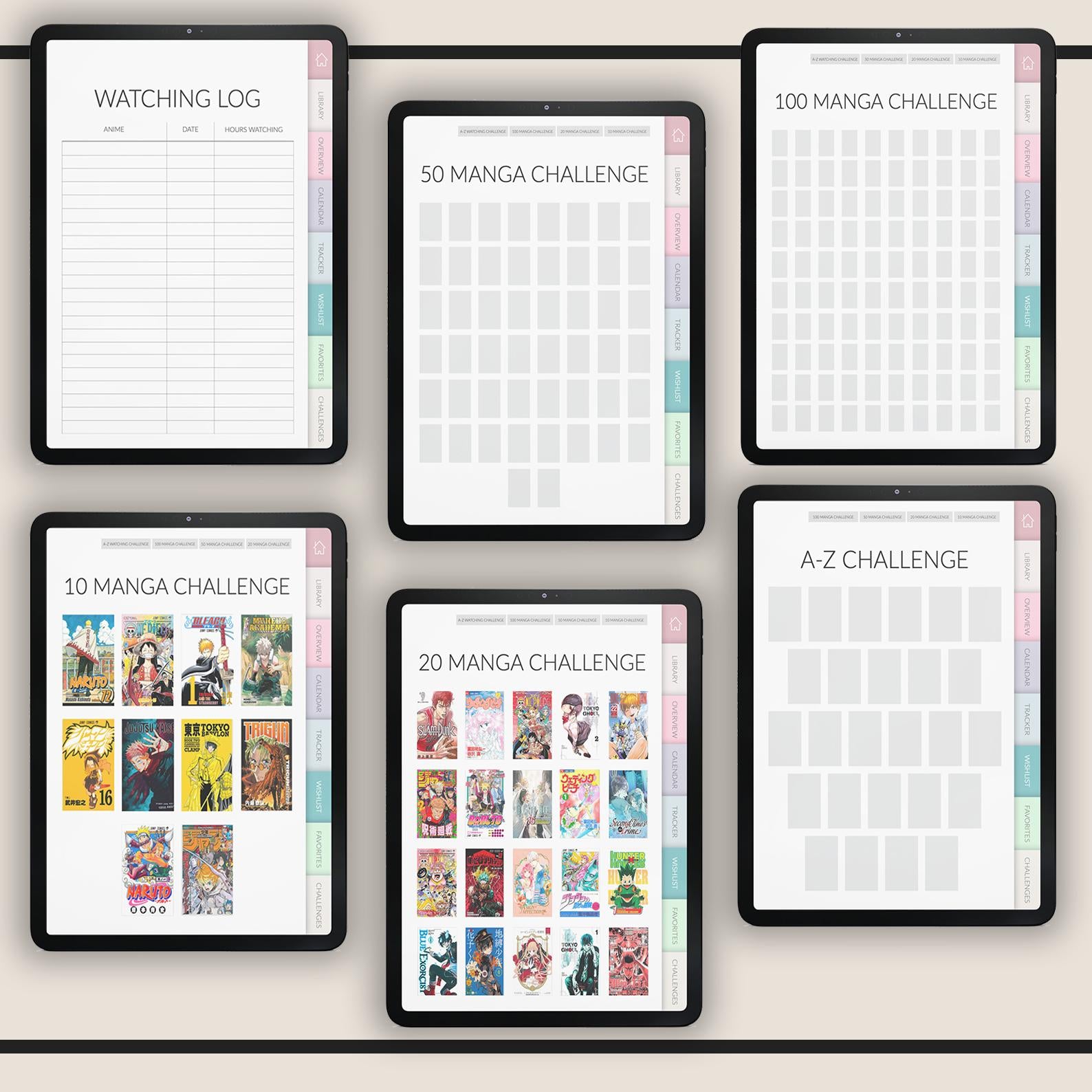 Manga & Anime Journal | Library Tracker | Wishlist | Kawaii Style