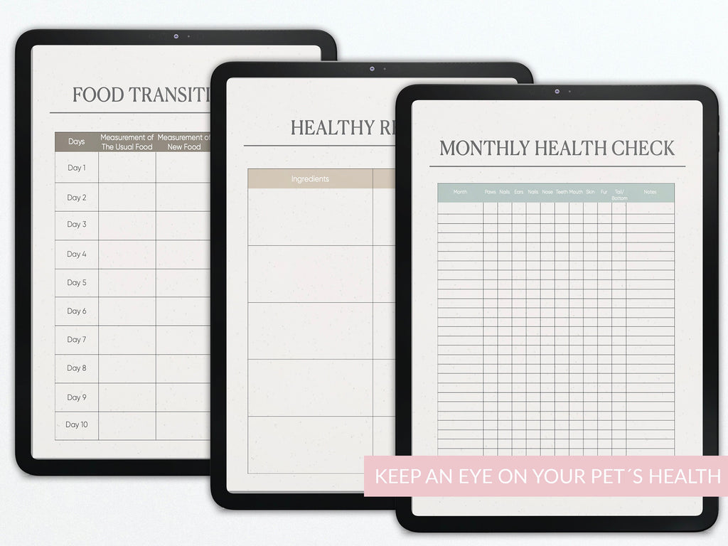 Dog Care Journal | Pet Health Planner | Pet Tracker