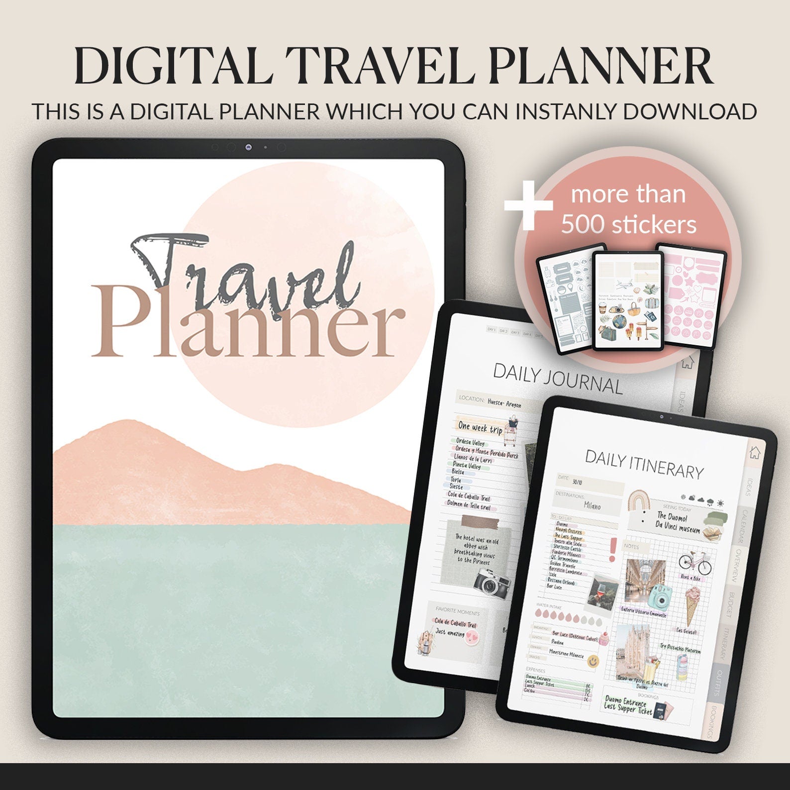 Travel Planner for iPad: Itinerary & Budget (with 500+ Stickers)