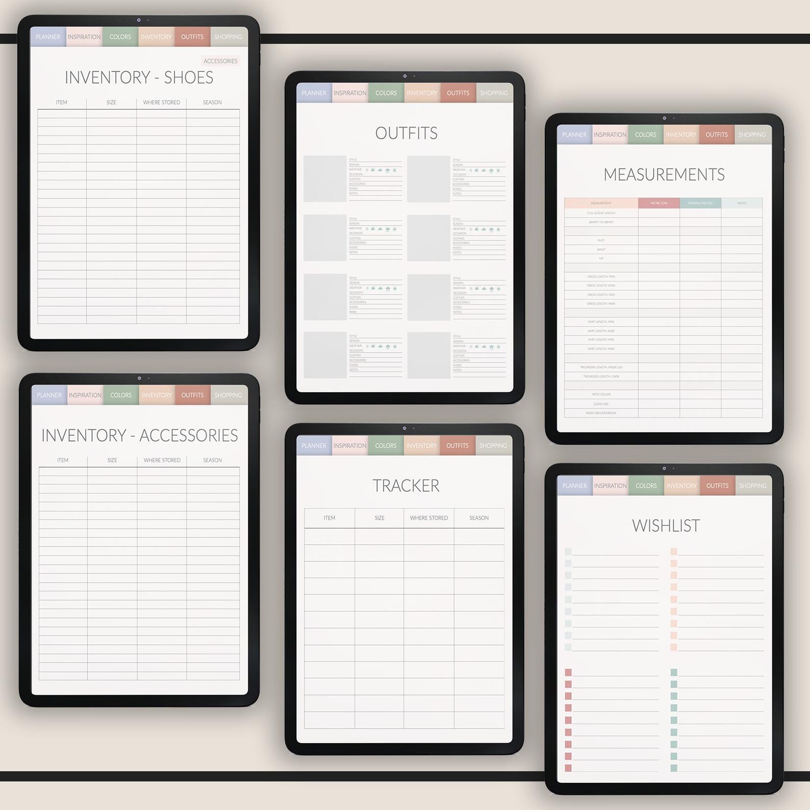 Wardrobe Planner | Outfit Organizer | with 500+ Stickers