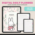 Undated Miffy Hobonichi Planner: iPad GoodNotes Compatible +500 Stickers